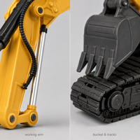 Jouet excavateur RC Rongheqiang, modèle de camion de chantier télécommandé, pelle sur chenilles, en métal moulé sous pression, échelle 1:40, vente en gros