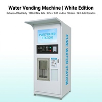 Máquina Expendedora de Agua de Alta Capacidad, 150L, Bomba de Filtración RO, 125L/Hora, Dispensador de Agua Automático de Autoservicio para Áreas Públicas