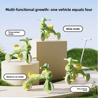 Nouveau tricycle multifonctionnel pour enfants, draisienne dinosaure, 1-14 ans, en plastique, à trois roues, avec contrôle parental