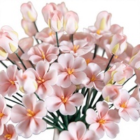 Bouquet de fleurs artificielles éternelles en céramique fait main, thème rose, fleurs de pêcher, pour mariage, salon, décoration intérieure DIY, Chine