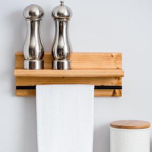 Estante <span class=keywords><strong>de</strong></span> almacenamiento <span class=keywords><strong>de</strong></span> pared <span class=keywords><strong>de</strong></span> <span class=keywords><strong>madera</strong></span> con toallero, estante <span class=keywords><strong>de</strong></span> ahorro <span class=keywords><strong>de</strong></span> espacio <span class=keywords><strong>para</strong></span> cocina, estante <span class=keywords><strong>de</strong></span> pared <span class=keywords><strong>de</strong></span> baño <span class=keywords><strong>de</strong></span> dormitorio, diseño rústico/moderno - Product Image 3