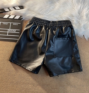 Pantalones Cortos Bermuda de Alta Calidad con Logotipo Bordado en la Parte Delantera, Tejido de Lana de 280g, Cintura Elástica, Estilo Casual para Hombre - Product Image 3