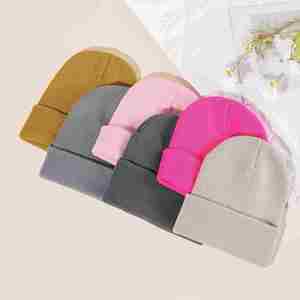 Gorro de Punto Liso para Niños a Precio de Fábrica, con Letras y Caracteres Bordados Personalizados, 100% Acrílico, Unisex, para Invierno, Venta al Por Mayor - Product Image 3