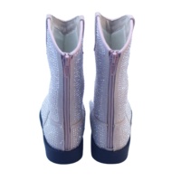 Ritsleting Samping TPR Sol Keras Anti Licin Sepatu Bot Anak Perempuan Mode Mata Kaki Kulit Asli Kasual Ringan Sapi Barat OEM Disesuaikan