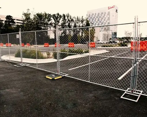 Portatena portatile esterno temporaneo sito di sicurezza cane recinzione pannello per il cantiere cancello piedi netti