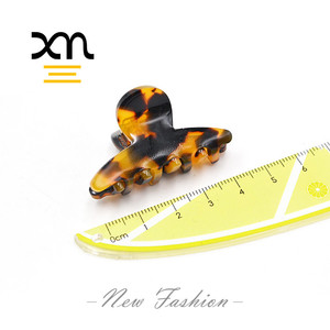 De pequeña garra del pelo la mandíbula clips de moda del pelo de las mujeres de tamaño medio de acetato negro tortoisehell garra clips para niñas pelo - Product Image 5