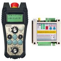 Télécommande industrielle sans fil DH12ST-2W-8K à double vitesse avec code d'apprentissage, portée de 200 m, affichage E-STOP et contrôle de vitesse