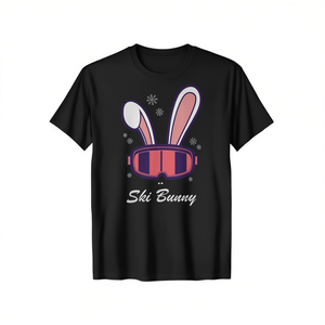 Camiseta de manga larga Ski Bunny, diseño de equipo de esquí de invierno, patrón de copo de nieve - Product Image 2