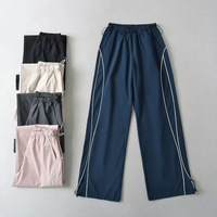 Pantalones Deportivos de Pierna Recta de Secado Rápido para Mujer con Logotipo Personalizado, Pantalones Casuales Ligeros con Cordón para Correr, Hacer Ejercicio y Gimnasio