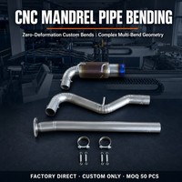Système d'échappement Catback en titane modifié pour la performance, avec tuyau d'échappement, silencieux, downpipe et tube intermédiaire. Service personnalisé uniquement.