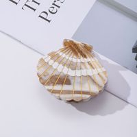 Pince à cheveux en acétate série Océan, multicolore, pour femme, 6 cm, style requin, élégante et tendance, vente en gros