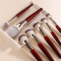 Ensemble de 24 pinceaux de maquillage professionnels personnalisables IPRESTA, poils naturels super doux, autres poignées, visage, lèvres, anticernes, pinceau à raser