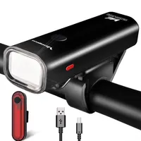 ชุดไฟจักรยาน LED สว่างมาก,ไฟรถจักรยานชาร์จผ่าน USB ได้ไฟหน้าจักรยาน