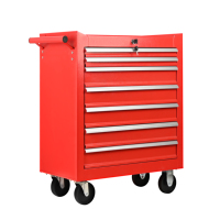 Armoire à outils en fer atelier chariot à outils roulants 7 tiroirs à couches coffre en acier robuste avec ODM OEM personnalisable