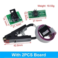 Módulo Programador USB CH341 para EEPROM Flash BIOS Serie 24 25, Clip de Prueba SOIC8 SOP8 para Pruebas de EEPROM 93CXX / 25CXX / 24CXX