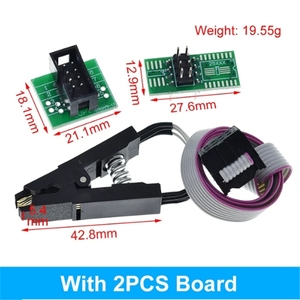 โมดูลโปรแกรมเมอร์ USB สำหรับ EEPROM รุ่น CH341 24 25 ซีรีส์ พร้อมคลิปทดสอบ SOIC8 SOP8 สำหรับทดสอบ EEPROM 93CXX / 25CXX / 24CXX - Product Image 3
