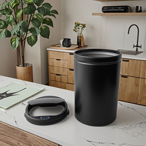 Cubo de basura de cocina interior de acero inoxidable inteligente de 50L, tecnología de Sensor electrónico, parte superior abierta para el hogar, oficina, baño y dormitorio - Product Image 6