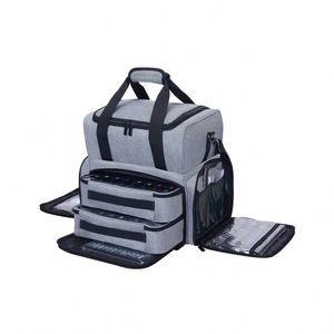 Échantillon Gratuit - Sac de Rangement Portable pour Vernis à Ongles et Lampe de Séchage, Étui de Transport à 2 Couches, Style Géométrique National - Vente en Gros - Product Image 6