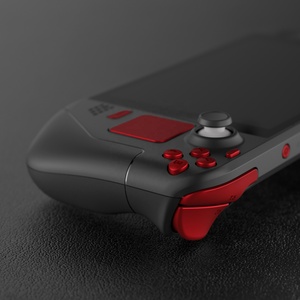 EXtremeRate Kit complet de boutons de remplacement rouge écarlate personnalisés pour console portable Steam Deck LCD - Product Image 3