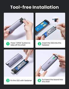 UGREEN M.<span class=keywords><strong>2</strong></span> Корпус для SATA NGFF SSD <span class=keywords><strong>2</strong></span> в 1 USB-A и USB C 3,1 Gen <span class=keywords><strong>2</strong></span> to SATA B-Key внешний твердотельный накопитель - Product Image 6