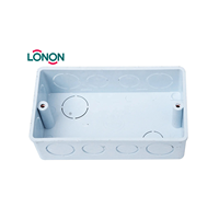 Boîte de câblage électrique en gros directe d'usine boîtes de jonction carrées en plastique utilisées boîte en PVC de commutateur
