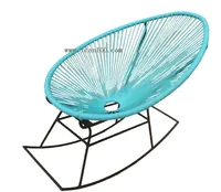 Vente chaude Patio Balançoire Chaise Oeuf Acapulco Oeuf Rocking Rope Chaise Bleu Salon Chaises De Jardin