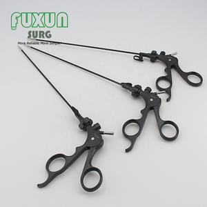 Kit bedah anak Mini <span class=keywords><strong>3mm</strong></span>, Set peralatan bedah laparoskopi endoskop panjang fenestrasi Manual Asahan forsep instrumen logam plastik - Product Image 5