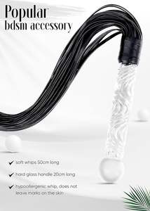 <span class=keywords><strong>Látigo</strong></span> SM Perfecto para Parejas, <span class=keywords><strong>Látigo</strong></span> de Cuero Sintético BDSM, <span class=keywords><strong>Látigo</strong></span> para Sexo Anal, Masturbación, Consolador de Vidrio, Juguete Anal, Varita para Juegos Sexuales - Product Image 6