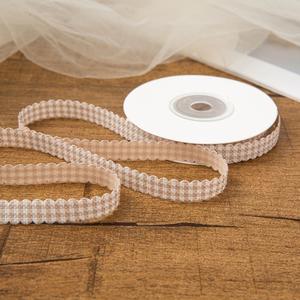 Ruban à carreaux festonnés de haute qualité, frais et de 1 cm de large, pour emballage cadeau, 10 yards/rouleau - Product Image 3