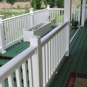 Rampe d'<span class=keywords><strong>escalier</strong></span> intérieure, rampe en vinyle personnalisée, rampe pour terrasse extérieure en <span class=keywords><strong>PVC</strong></span> - Product Image 3