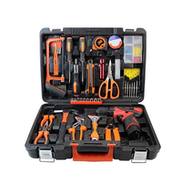 Ensemble d'outils électriques professionnels pour la réparation automobile, boîte à outils de mécanicien, perceuse électrique au lithium, kit combiné, ensemble d'outils à main pour la maison