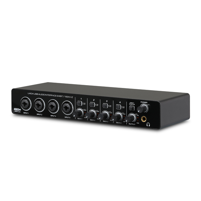 U404 Professional Studio Audio Interface with Adjustable Voice & Multiple Electronic Sounds Wired Communication