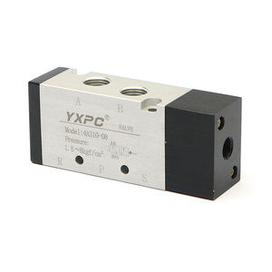 Van khí nén 5/2 hướng khí, hiệu suất tuyệt vời YXPC, kiểu hành trình kép, chất liệu nhôm, 4A310-08, ren BSP/NPT 1/4 inch - Product Image 1