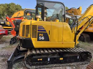 Excavatrice hydraulique Komatsu PC56-7 d'occasion en excellent état, avec châssis robuste et godet standard - Product Image 4