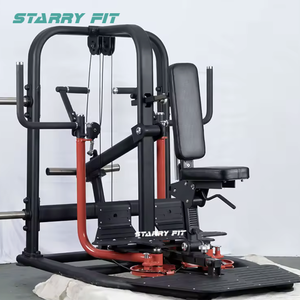 Máquina de Gimnasio Comercial para Ejercicios de Fuerza, Máquina de Pecho, Espalda y Hombros, Máquina Combinada de Pectorales y Espalda con Placas de Peso - Product Image 6