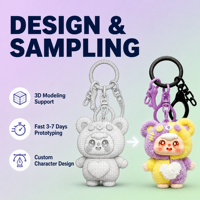 Porte-clés Anime Personnalisé en Silicone, Figurine Jouet, Fabricant OEM pour Événements et Souvenirs, Faible MOQ