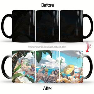 Mug de fête classique en porcelaine écologique de 11 oz, personnalisé avec logo imprimé par sublimation, sensible à la chaleur et changeant de couleur - Product Image 4