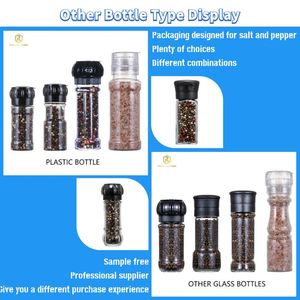 Envases Comerciales de Vidrio para Especias de 60ml/100ml/120ml para Molinillos de Sal Gruesa <span class=keywords><strong>y</strong></span> <span class=keywords><strong>Pimienta</strong></span> <span class=keywords><strong>Negra</strong></span> con Etiquetas Personalizadas - Product Image 6