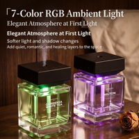 Nouveauté : Diffuseur d'arômes rechargeable en verre de 500 ml, grande capacité, avec fonction de pulvérisation programmée et parfum longue durée