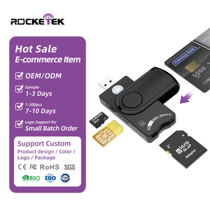 Lecteur de carte à puce USB le plus vendu ISO7816 Classe B C 5V/3V/1.8V CAC DNI pour la consommation personnelle Téléphone public E-commerce - Product Image 1