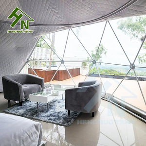 <span class=keywords><strong>Tenda</strong></span> Glamping di Lusso per 4-6 Persone, 7m 8m, in PVC, Impermeabile, Resistente ai Raggi UV, a Cupola Geodetica a Igloo per Campeggio <span class=keywords><strong>e</strong></span> Resort/Hotel - Product Image 6