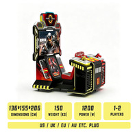 Machine d'arcade avec écran LCD HD, pistolet vidéo, jeu de tir interactif, console de jeu de tir pour centres de divertissement commerciaux