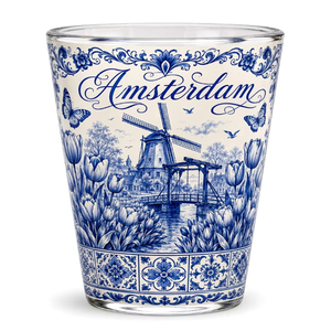 Logotipo personalizado PAÍSES BAJOS LANDMARKS shotglass Holland <span class=keywords><strong>Amsterdam</strong></span> souvenir shot glass - Product Image 3