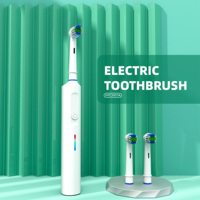 Brosse à dents électrique rotative longue durée avec logo personnalisé de haute qualité