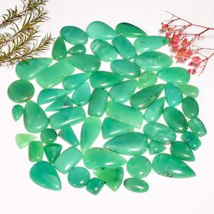 Cabujón de piedras preciosas sueltas de crisoprasa Natural de alta calidad, fabricación de joyas de cuarzo, piedra curativa de forma mixta - Product Image 1