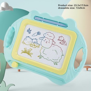 Tavolo da <span class=keywords><strong>disegno</strong></span> magnetico cancellabile colorato giocattolo educativo di plastica per bambini per lo sviluppo precoce del neonato - Product Image 6