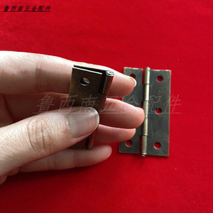 Bisagra para Muebles de Hierro, 57mmx31mm, 6 Orificios, Montaje Superficial, Estilo Retro, para Cajas de Madera, Duradera - Product Image 4