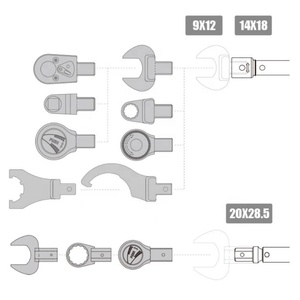 DIY OEM Interchangeable Head Adjustable <b>Torque</b> Handle 06010170005L <b>Torque</b> Wrench Wrench Impact Wrench <b>Torque</b> Wrench Spanner <b>Set</b> - Product Image 5