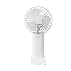2024 New Arrivals USB Rechargeable Portable Fan With Phone Holder For Outdoor Mini Fan Hand Held Handheld Fan