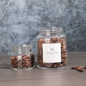 Mới nhất Vòng snack gia vị hạt tiêu muối Container 100ml 350ml cao Flint rỗng thực phẩm nước sốt Nuts & hạt lọ thủy tinh với nắp tre - Product Image 5